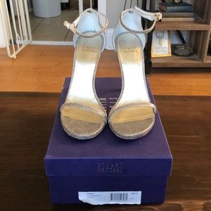 Stuart Weitzman Metallic NudIst Heels
